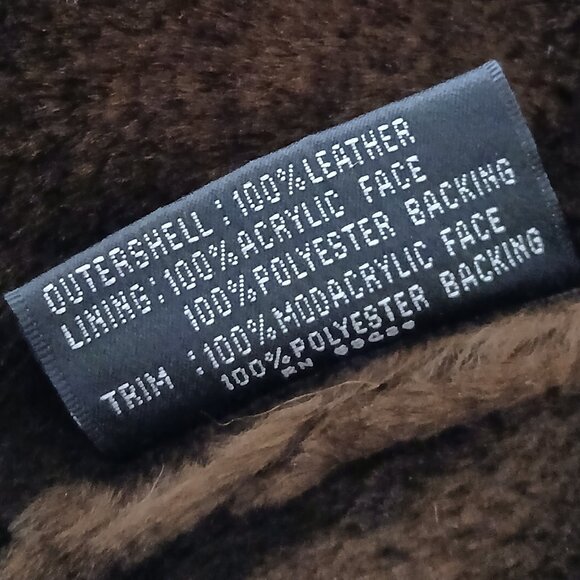 Wilsons Leather Pelle Studio Coat XL Brown Suede Faux Fur Trim Penny Lane - Picture 10 of 13